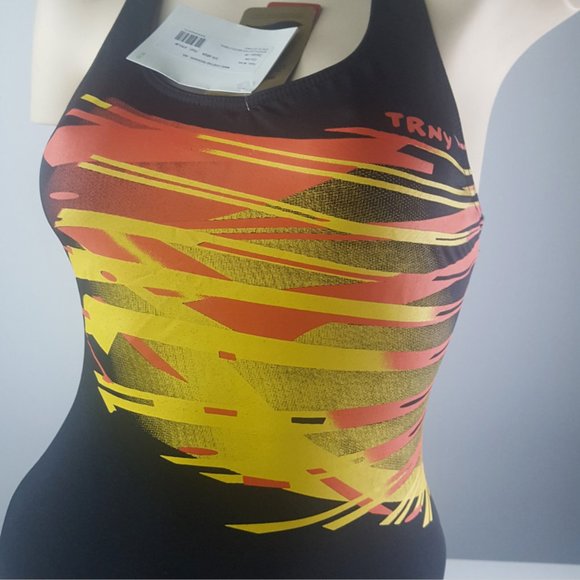 Trinys Women's Brazilian One Piece Swimsuit with Cap - Picture 4 of 12